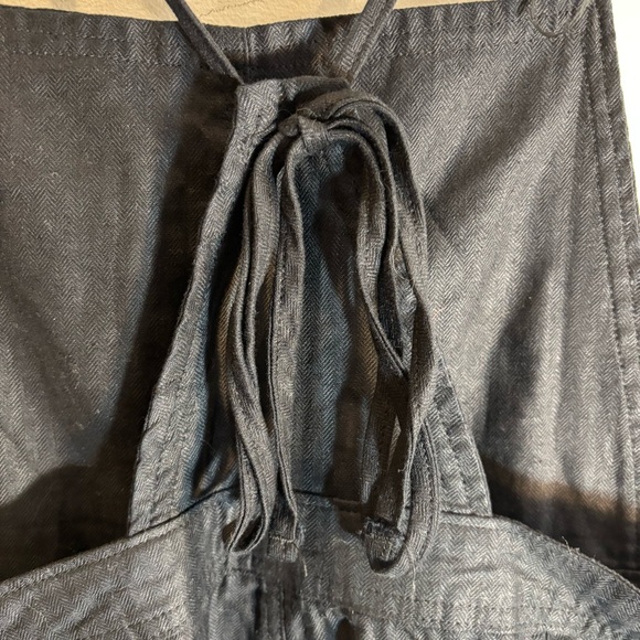 HURLEY Sz M Short Overalls 50% Cotton 50% Linen Blend Adjustable Straps NEW - Picture 10 of 14
